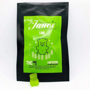 Jane's THC Weed gummies 10mg - Lime
