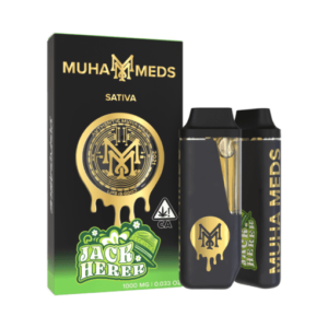 A classic and vibrant vape pen filled with 2 grams of premium cannabis oil inspired by the legendary Jack Herer strain.