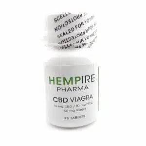 CBD Viagra bottle with a modern design and label.